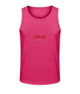 Mens hot pink AWDis T-Geo sporty fit just cool vest with Gymplode sig logo