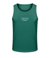 Mens jade green AWDis TraceFit sportline vest with Gymplode signature logo