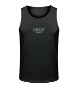 Mens jet black AWDis TraceFit sportline vest with Gymplode signature logo