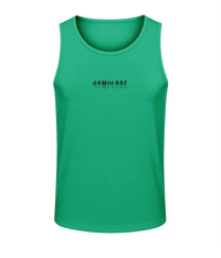 Mens kelly green AWDis Duo Performance sports vest with Gymplode signature logo