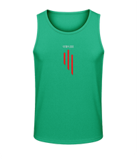 Mens kelly green AWDis GS3 sporty fit training vest with Gymplode sig logo