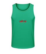 Mens kelly green AWDis T-Geo sporty fit just cool vest with Gymplode sig logo