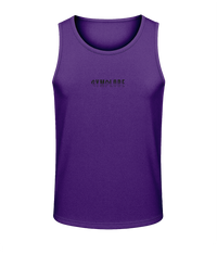 Mens purple AWDis Duo Performance sports vest with Gymplode signature logo