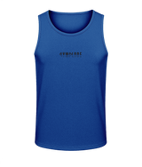 Mens royal blue AWDis Duo Performance sports vest with Gymplode signature logo
