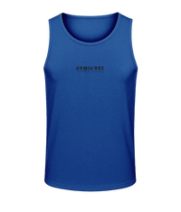 Mens royal blue AWDis Duo Performance sports vest with Gymplode signature logo