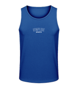 Mens royal blue AWDis TraceFit sportline vest with Gymplode signature logo