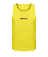 Mens sun yellow AWDis Duo Performance sports vest with Gymplode signature logo