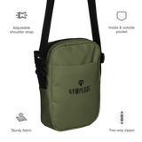 Moss green Gymplode slingback utility bag key features