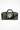 Moss green square end Gymplode duffle bag with icon logo, front view