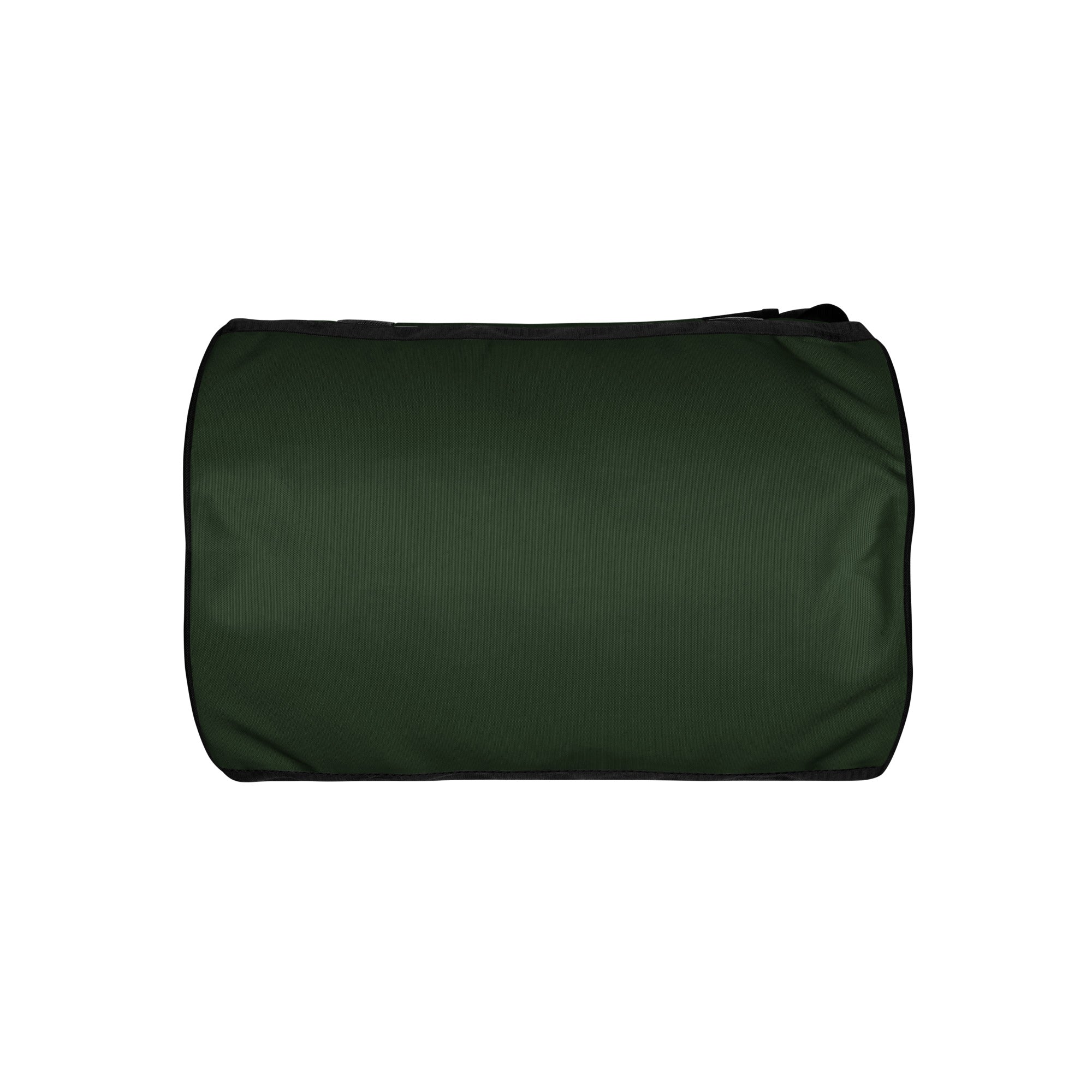 Night green rounded end Gymplode duffle bag with no print, bottom view