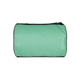 Ocean teal rounded end Gymplode duffle bag with no print, bottom view