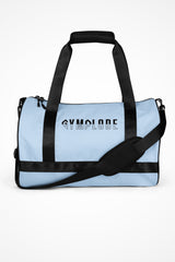 Pattens blue rounded end Gymplode duffle bag with signature logo, front view