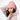 Pink coming soon Gymplode beanie hat with white female model