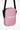 Rose pink Gymplode slingback utility bag with signature logo, front view