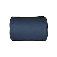 Storm blue rounded end Gymplode duffle bag with no print, bottom view