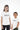 Unisex kids cute t-shirt with Gymplode dual mark imprint, front view with model