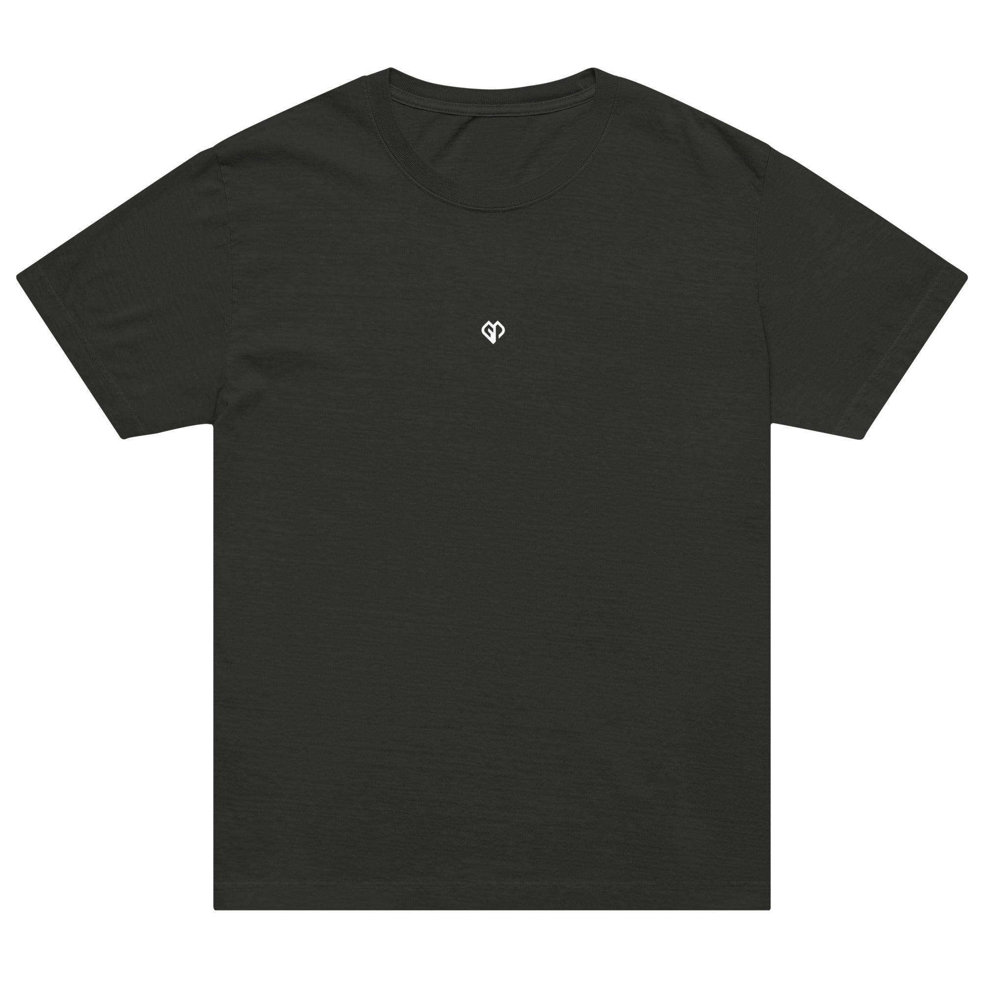 Washed-black Oversized Vintage unisex t-shirt with Gymplode iconic imprint