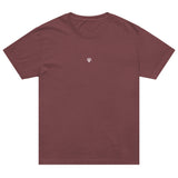 Washed maroon Oversized Vintage unisex t-shirt with Gymplode iconic imprint