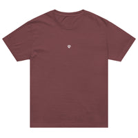 Washed maroon Oversized Vintage unisex t-shirt with Gymplode iconic imprint