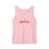 Womens blossom Prismatic relaxed fit tank top with Gymplode signature logo