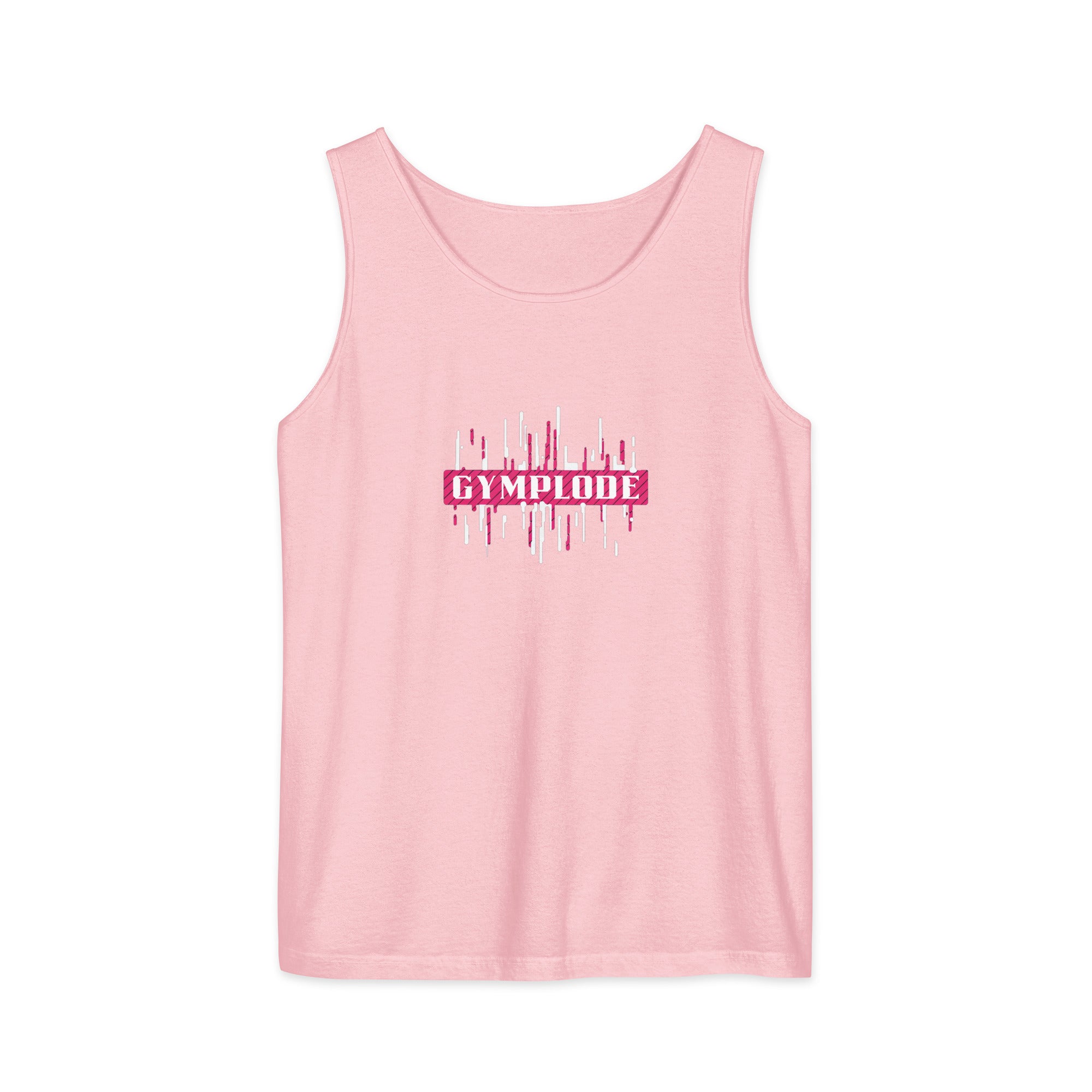 Womens blossom Prismatic relaxed fit tank top with Gymplode signature logo