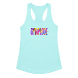 Womens cancun Retro girlie fit racerback tank top with Gymplode sig logo