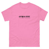 Womens Classic Everyday azalea Gymplode t-shirt with signature logo print, front view
