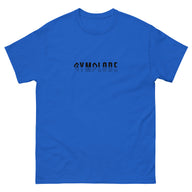 Womens Classic Everyday royal Gymplode t-shirt with signature logo print, front view