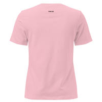 Womens Graffiti Heart girlie fit pink Gymplode casualwear t-shirt with signature logo, back view