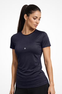 Womens AWDis eco girlie fit workout t-shirt with Gymplode icon logo