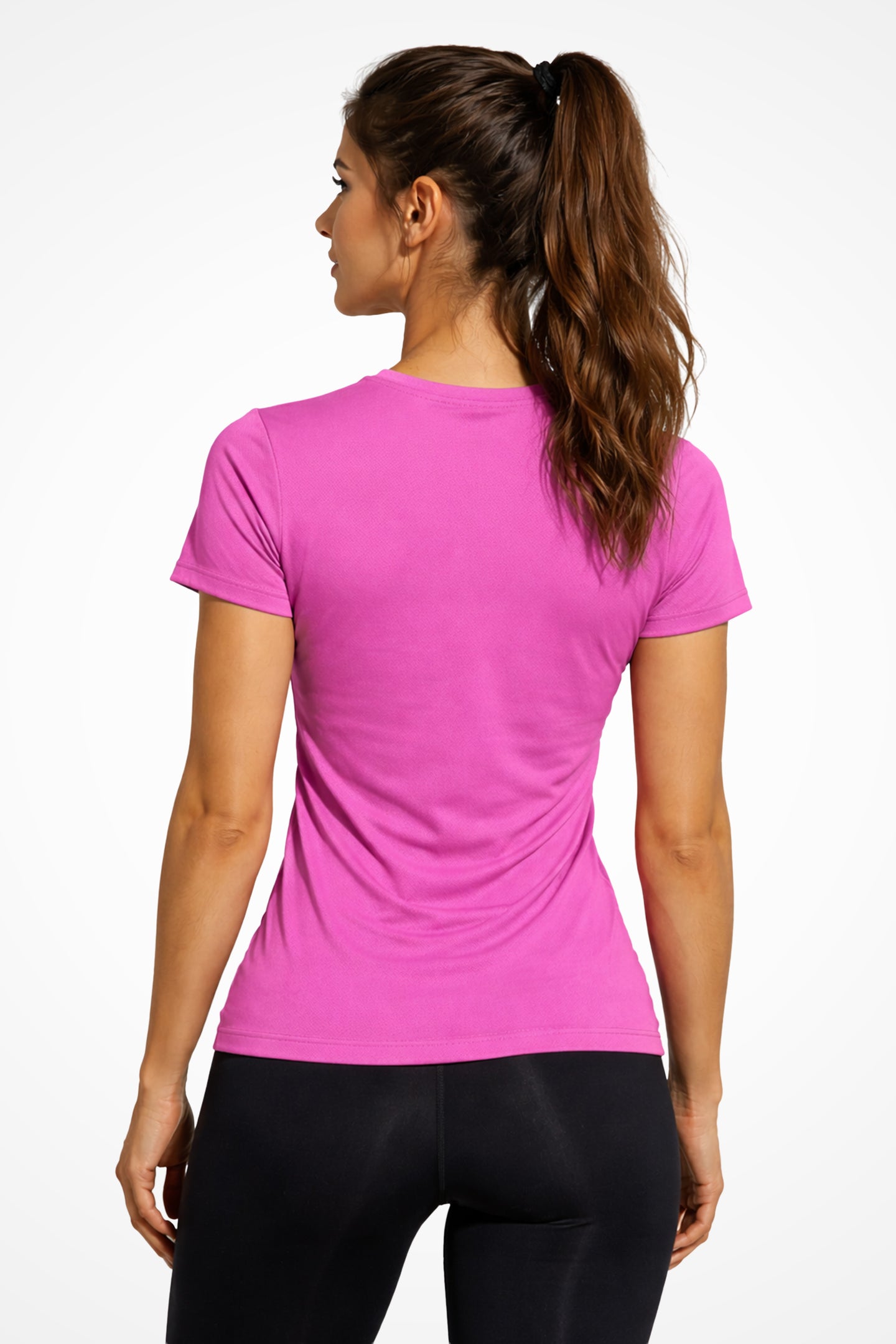 Womens AWDis girlie fit workout t-shirt with no print