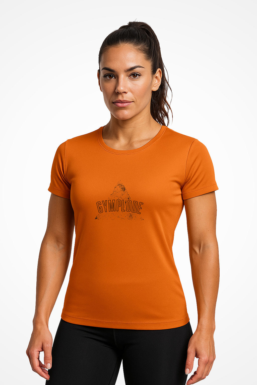 Womens AWDis t-geo girlie fit sports t-shirt with Gymplode signature logo