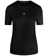 Black TriDri® eco girlie fit sports activewear womens t-shirt with Gymplode icon logo