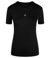 Black TriDri® girlie fit sports activewear womens t-shirt with Gymplode icon logo