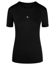 Black TriDri® girlie fit sports activewear womens t-shirt with Gymplode icon logo