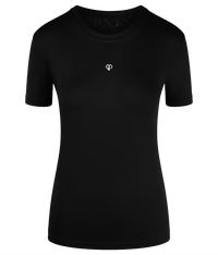 Black TriDri® girlie fit sports activewear womens t-shirt with Gymplode icon logo