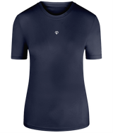 French navy TriDri® eco girlie fit sports activewear womens t-shirt with Gymplode icon logo