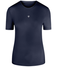 French navy TriDri® eco girlie fit sports activewear womens t-shirt with Gymplode icon logo