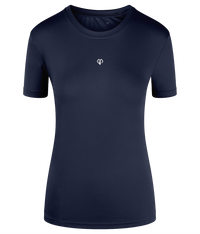 French navy TriDri® girlie fit sports activewear womens t-shirt with Gymplode icon logo