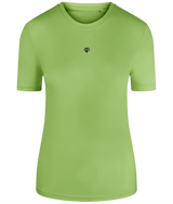 Lightning green TriDri® eco girlie fit sports activewear womens t-shirt with Gymplode icon logo