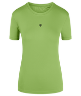 Lightning green TriDri® girlie fit sports activewear womens t-shirt with Gymplode icon logo