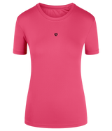 Lightning pink TriDri® girlie fit sports activewear womens t-shirt with Gymplode icon logo