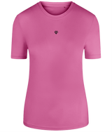 Pink melange TriDri® eco girlie fit sports activewear womens t-shirt with Gymplode icon logo