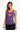 Womens Prismatic relaxed fit tank top with Gymplode signature logo, front view with model