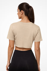 Womens TriDri® activewear crop top t-shirt with no print