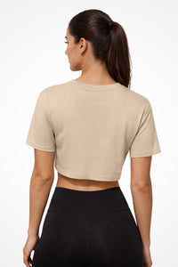 Womens TriDri® activewear crop top t-shirt with no print