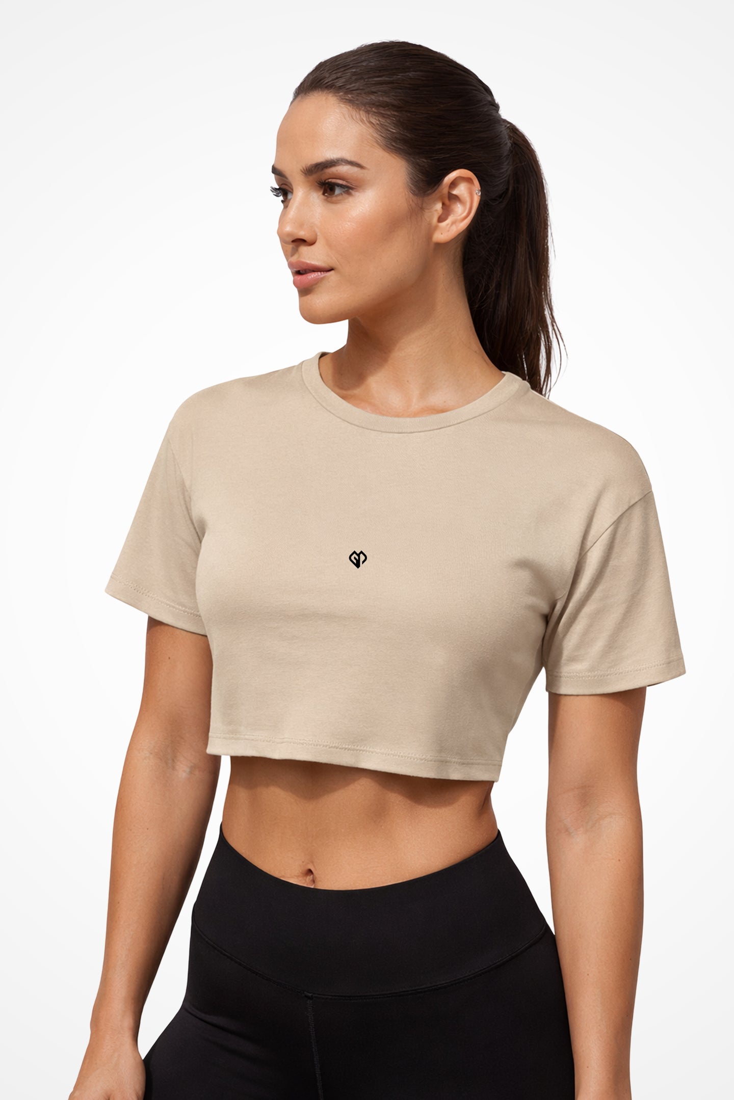 Womens TriDri® activewear crop top t-shirt with Gymplode icon logo