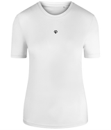 White TriDri® eco girlie fit sports activewear womens t-shirt with Gymplode icon logo