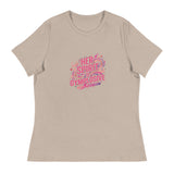 Womens Her Spirit is Gymplosive relaxed fit heather stone t-shirt