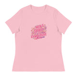 Womens Her Spirit is Gymplosive relaxed fit pink t-shirt